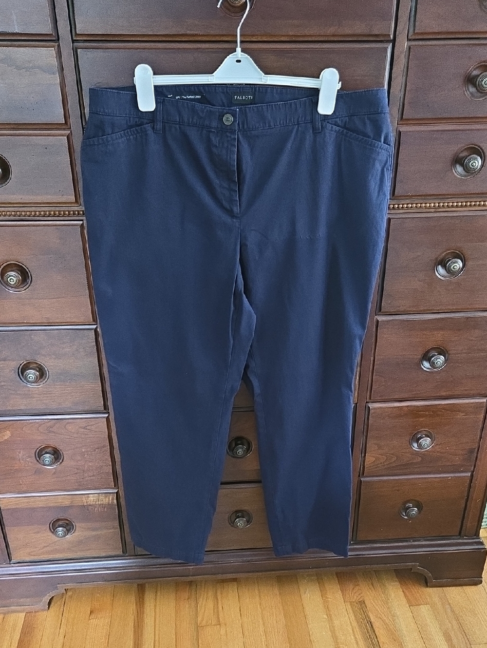 Talbot's Perfect Chino Size 18W Navy